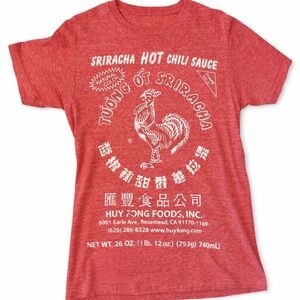 Hot Chili Sauce Graphic Tee - Red